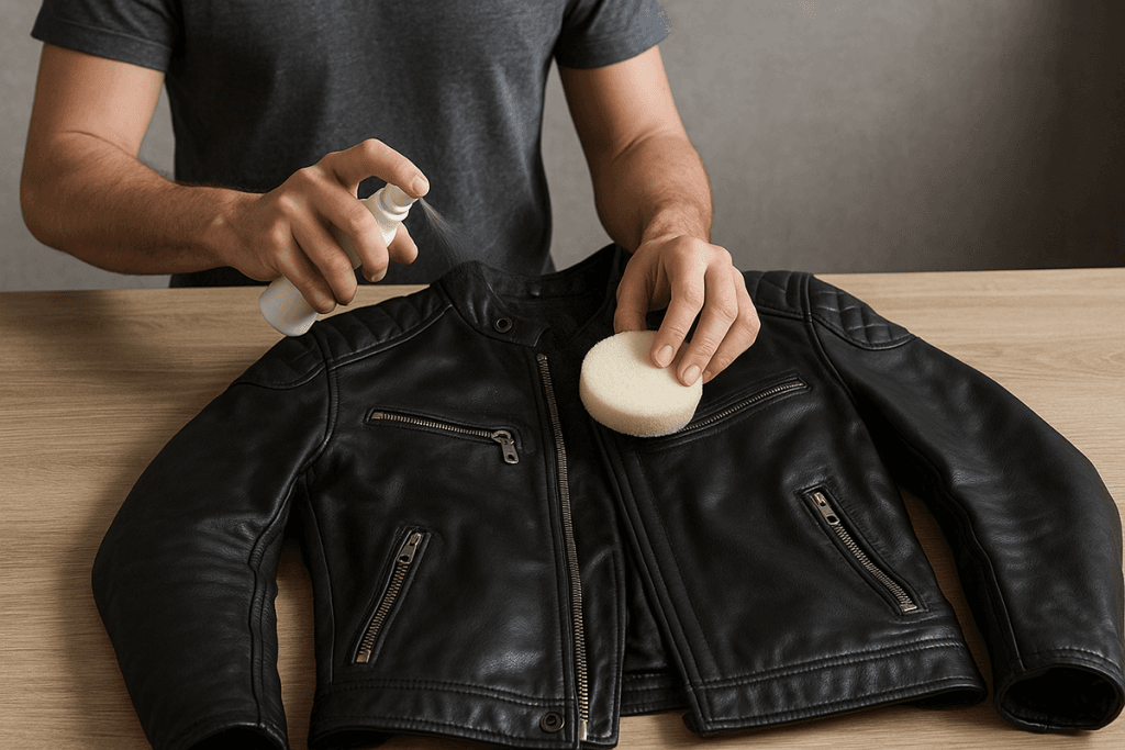 entretenir un blouson de moto en cuir