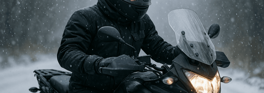 Quels équipements choisir pour l’hiver à moto